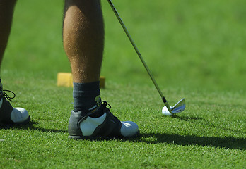 Image showing player shooting golf ball