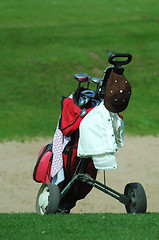 Image showing golf trolley