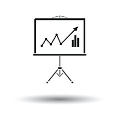 Image showing Analytics stand icon