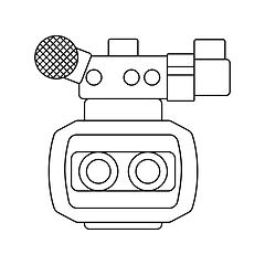 Image showing 3d movie camera icon