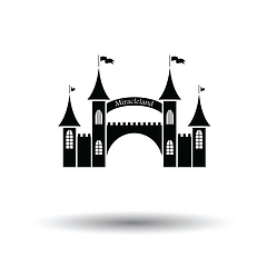 Image showing Amusement park entrance icon