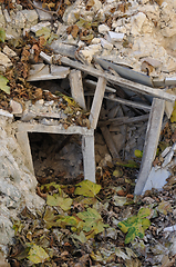 Image showing crooked underpin rubble