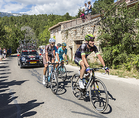 Image showing Group of Cyclists on Mont Ventoux - Tour de France 2016