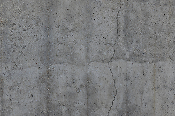 Image showing Reinforced concrete with crack