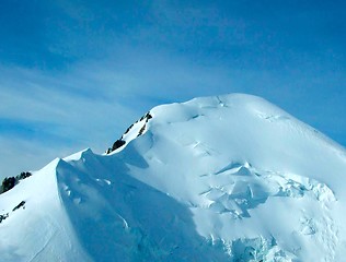 Image showing Aerial view of  Mont Blanc