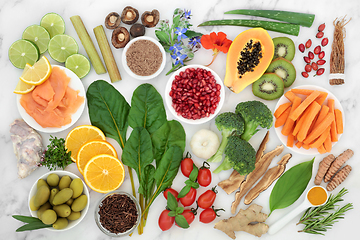 Image showing Nutritious Health Food for Immune System Support