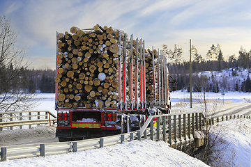 Image showing Logging Truck on Smaii Bridge