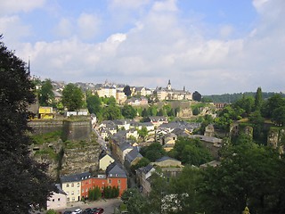 Image showing Old town Luxembourg city 