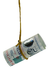 Image showing Dangling Singapore dollar