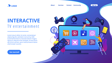 Image showing Smart TV accessories concept landing page.