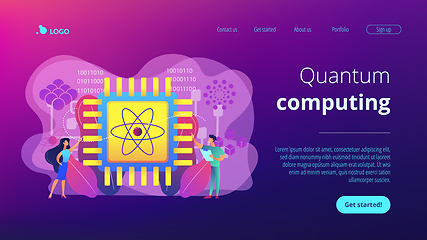 Image showing Optical technology concept landing page.