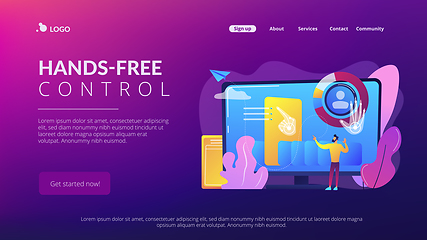 Image showing Gesture recognition concept landing page.