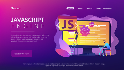 Image showing JavaScript concept landing page.