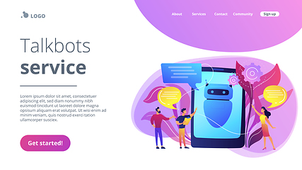 Image showing Chatbot AIconcept landing page.