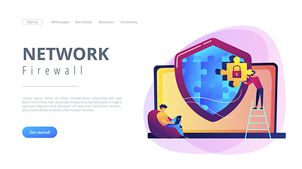 Image showing Firewall concept landing page.