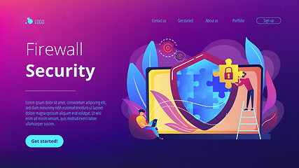 Image showing Firewall concept landing page.