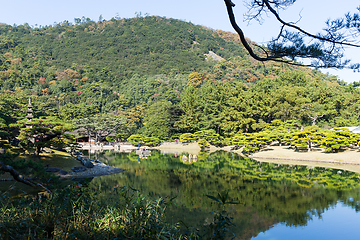 Image showing Japanese garden, Ritsurin Garden 