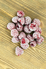 Image showing frozen raspberries