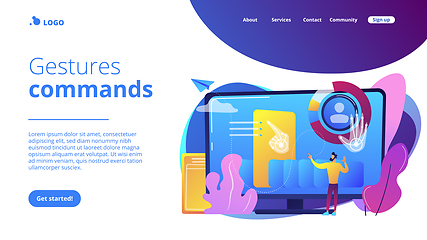 Image showing Gesture recognition concept landing page.