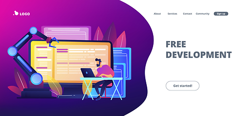 Image showing Open automation architecture concept landing page.