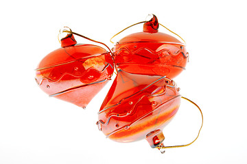 Image showing Christmas glass decorations