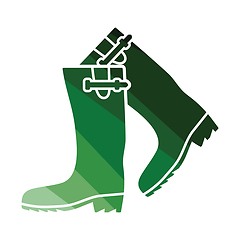 Image showing Hunter\'s rubber boots icon