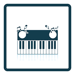 Image showing Piano keyboard icon