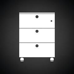 Image showing Office cabinet icon