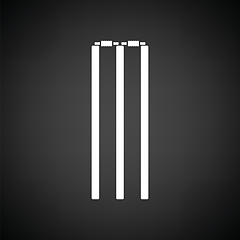 Image showing Cricket wicket icon