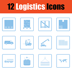 Image showing Logistics icon set