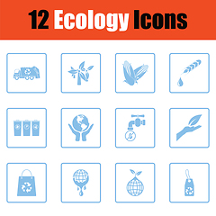 Image showing Ecology icon set