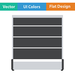 Image showing Supermarket showcase icon