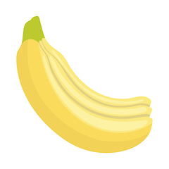 Image showing Flat design icon of Banana in ui colors.