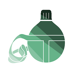 Image showing Touristic flask  icon