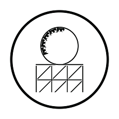 Image showing Roller coaster loop icon