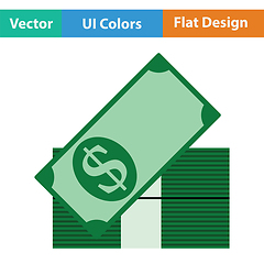 Image showing Stack of banknotes icon