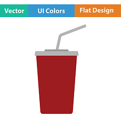 Image showing Cinema soda drink icon