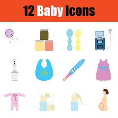 Image showing Baby icon set