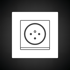 Image showing South Africa electrical socket icon