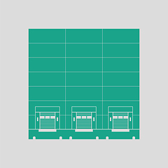 Image showing Warehouse logistic concept icon