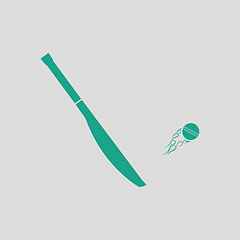 Image showing Cricket bat icon