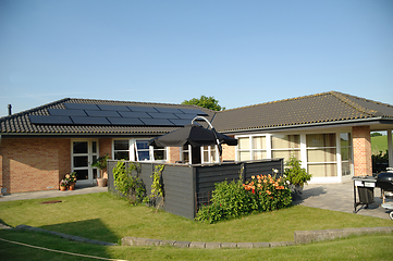 Image showing House with solar panels