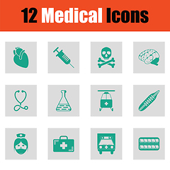 Image showing Medical icon set