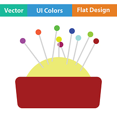 Image showing Pin cushion icon