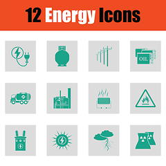 Image showing Energy icon set