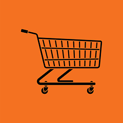 Image showing Supermarket shopping cart icon