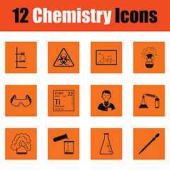 Image showing Chemistry icon set