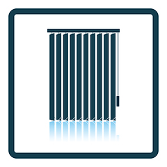 Image showing Office vertical blinds icon