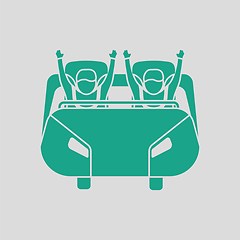 Image showing Roller coaster cart icon