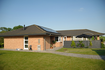 Image showing House with solar panels